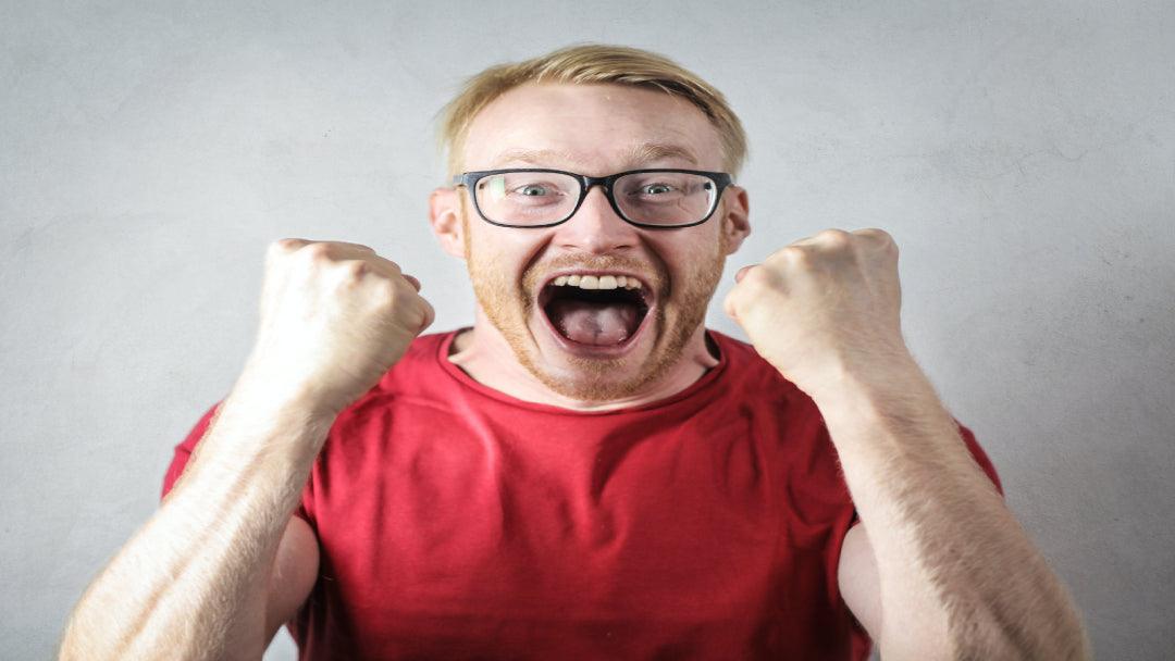 person feeling euphoria