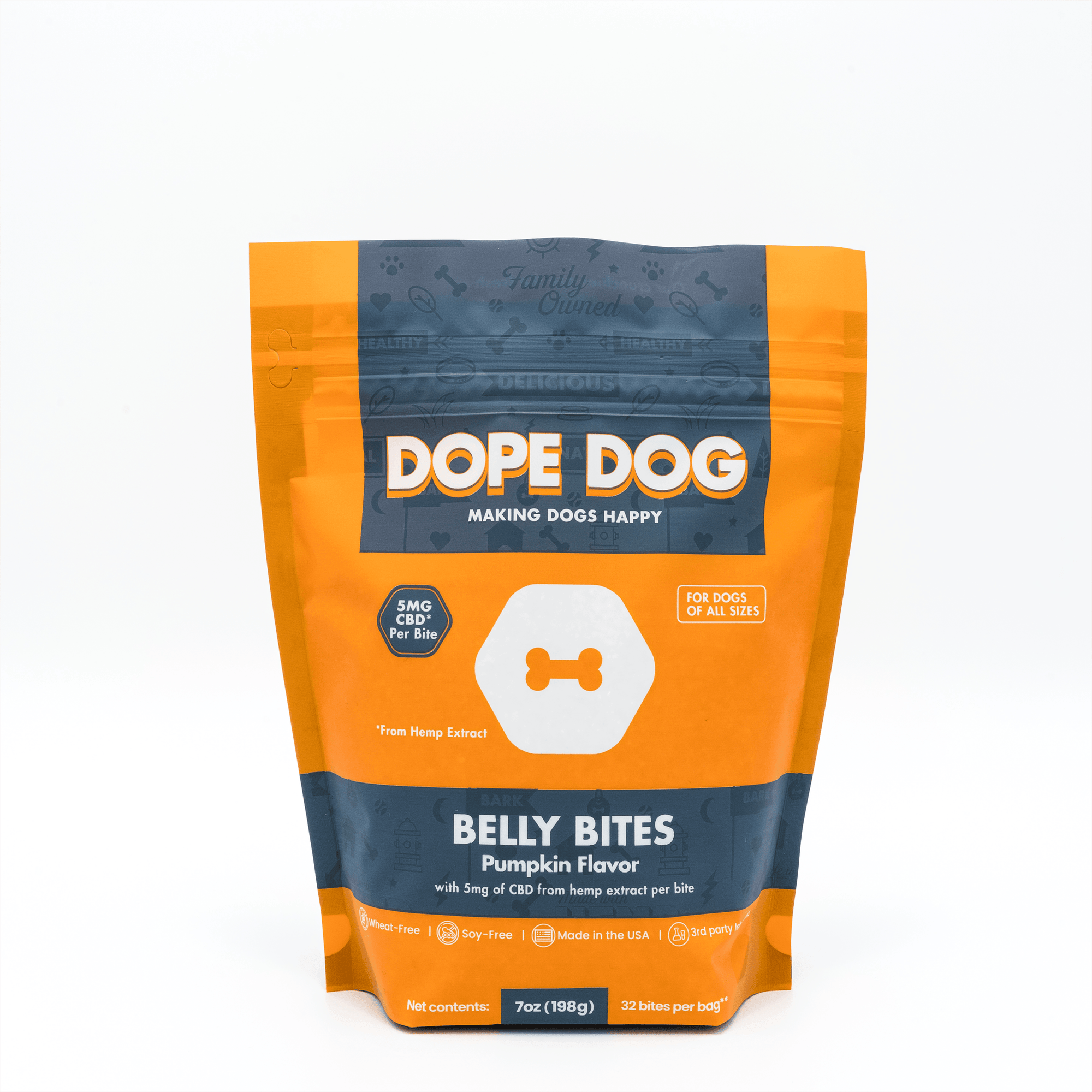 Belly Bites - Pumpkin Turmeric CBD Treats - Dope Dog