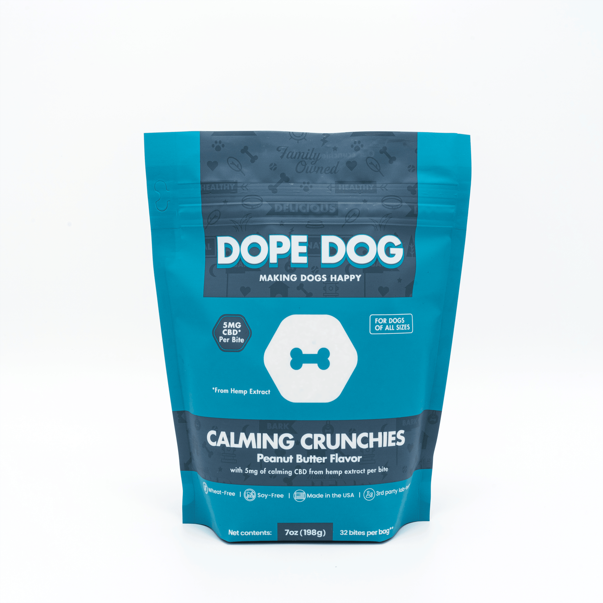 Calming Crunchies - Peanut Butter CBD Dog Treats - Dope Dog