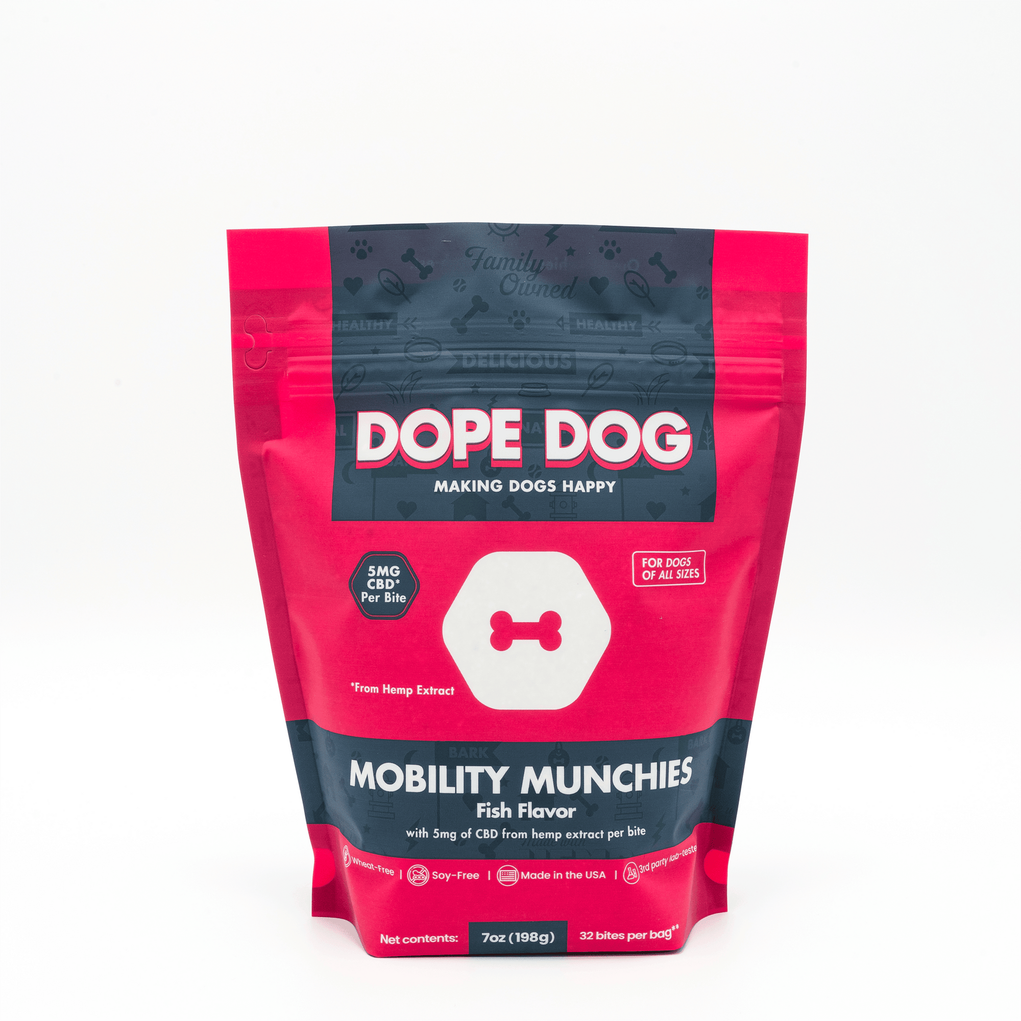 Mobility Munchies - Fish Flavor CBD Dog Treats - Dope Dog 