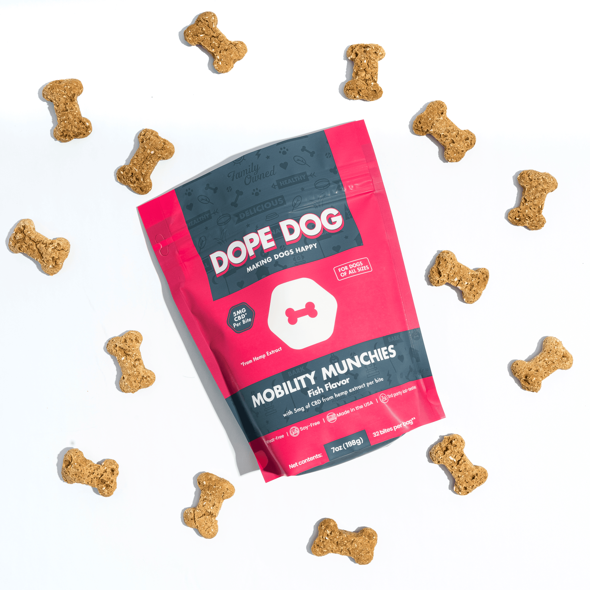 Peanut Butter CBD Dog Treats Dope Dog Dope Dog